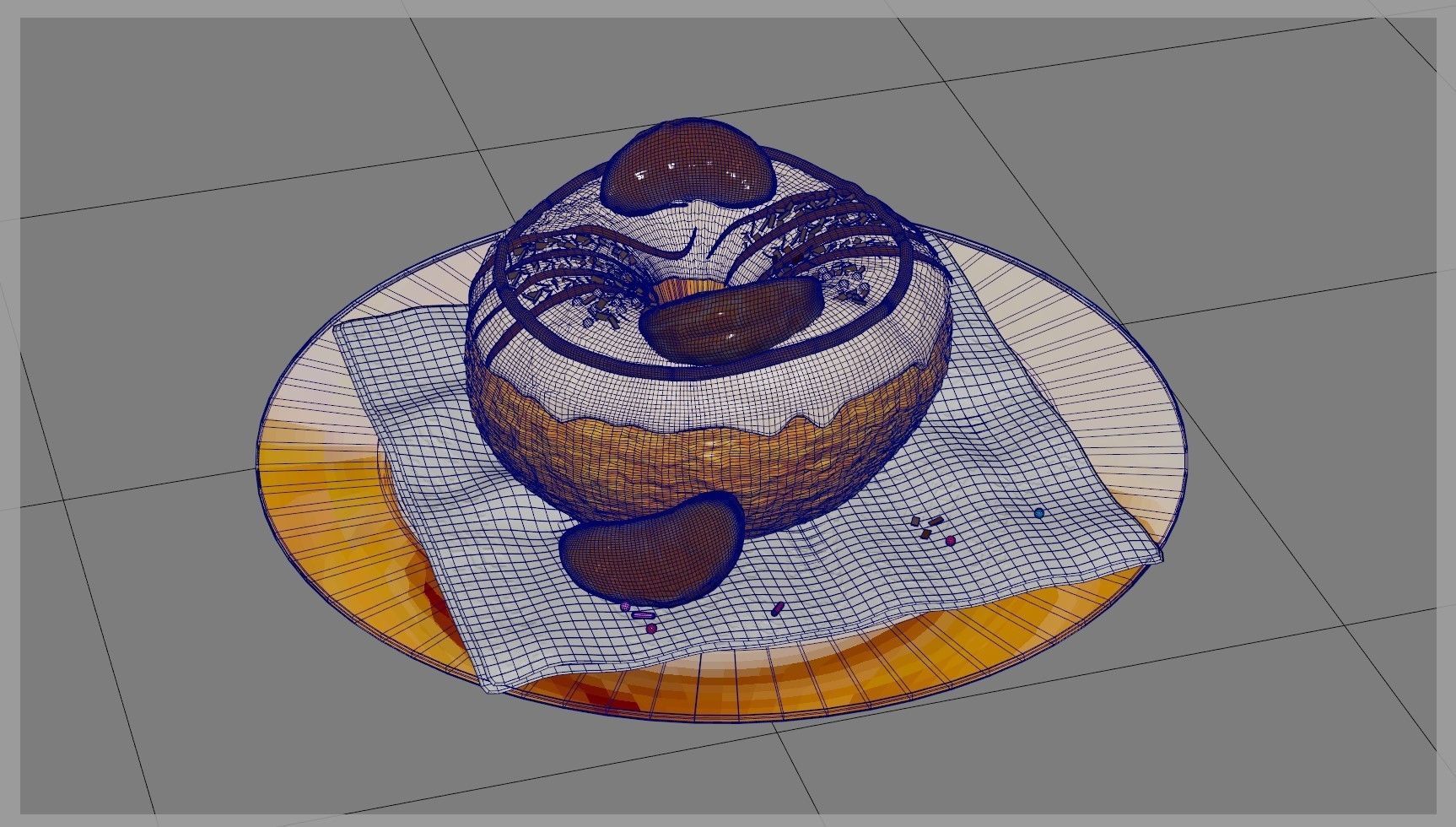 Donut five 3D model_21