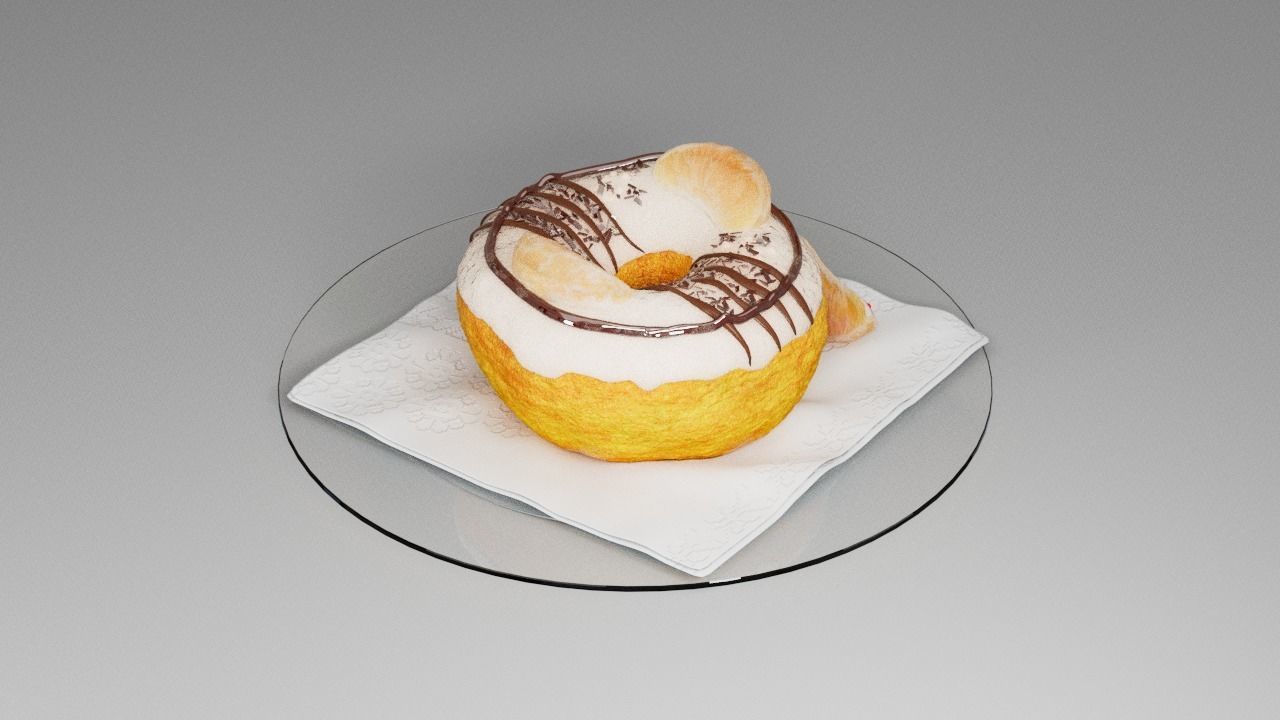 Donut five 3D model_8