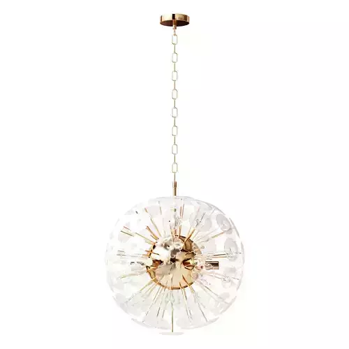 Selectra pendant chandelier made of metal and glass