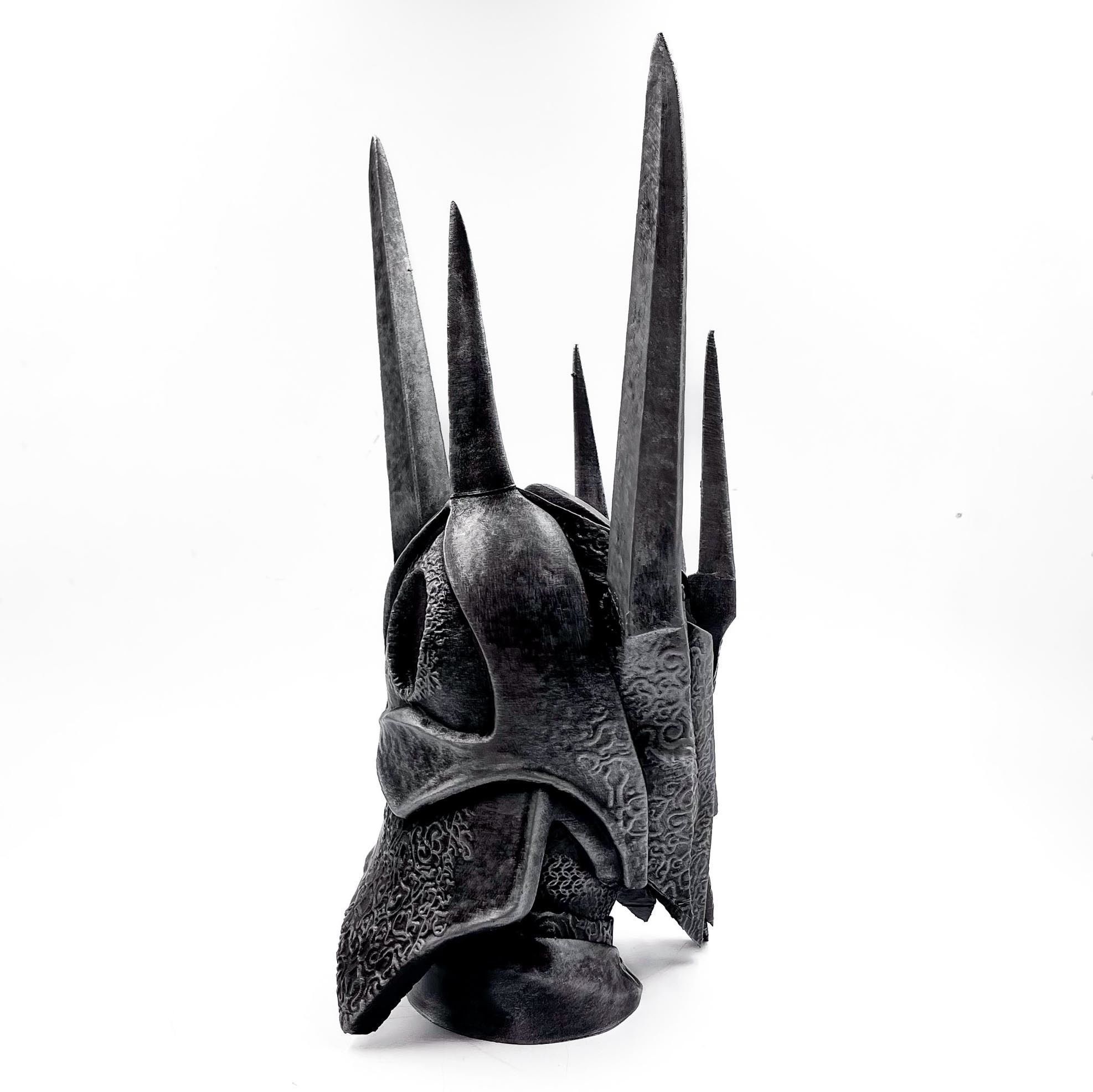 Sauron Head Helm Helmet Lord of the Rings LOTR 3D print model_4