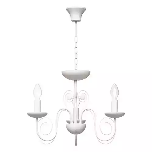 Classic pendant chandelier 60018 3 white with gold Tomas
