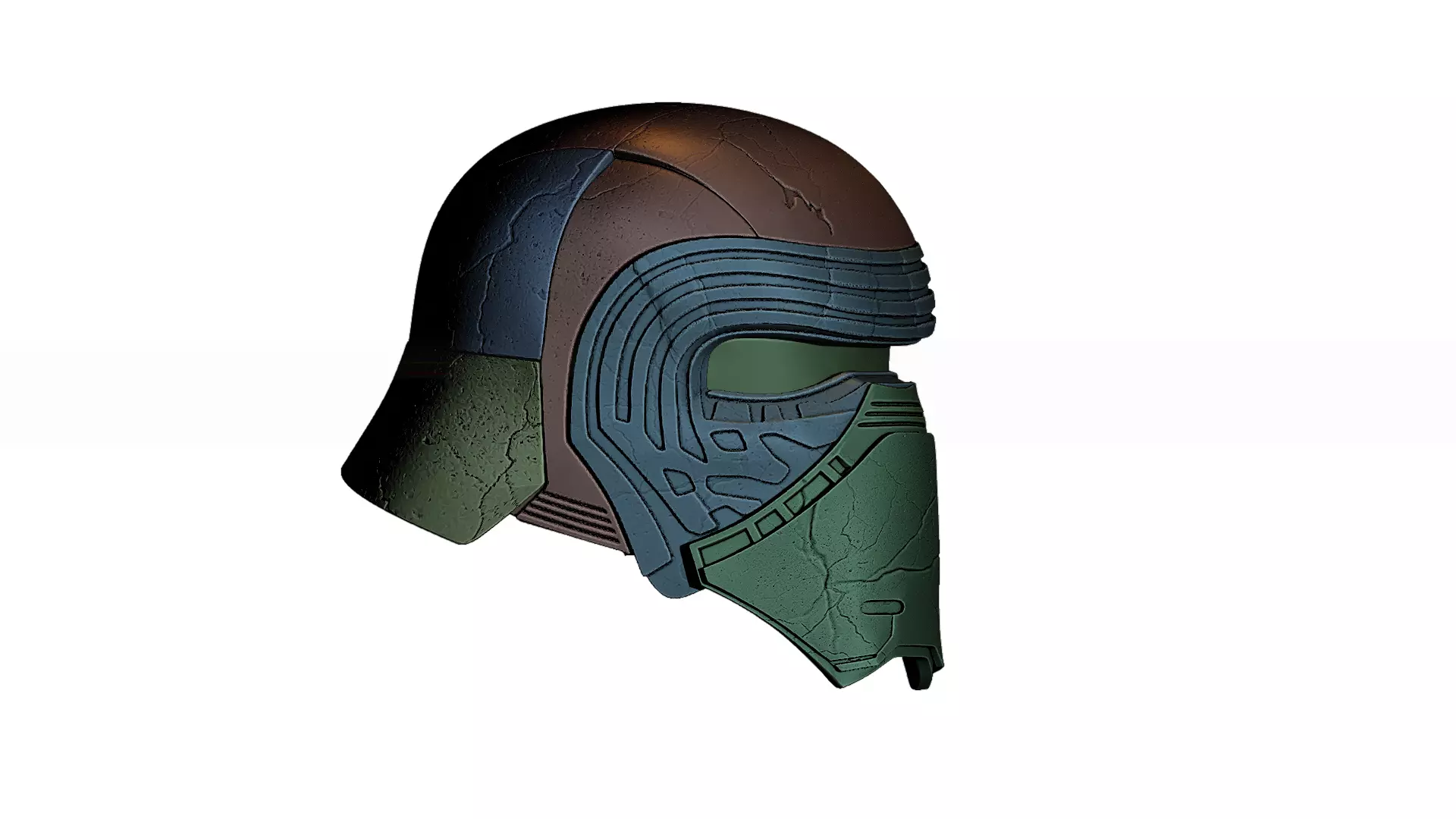 Star Wars Kylo Ren Helmet Cosplay 3D print model