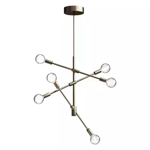 Hanging chandelier Mobile Chandelier in chrome colors