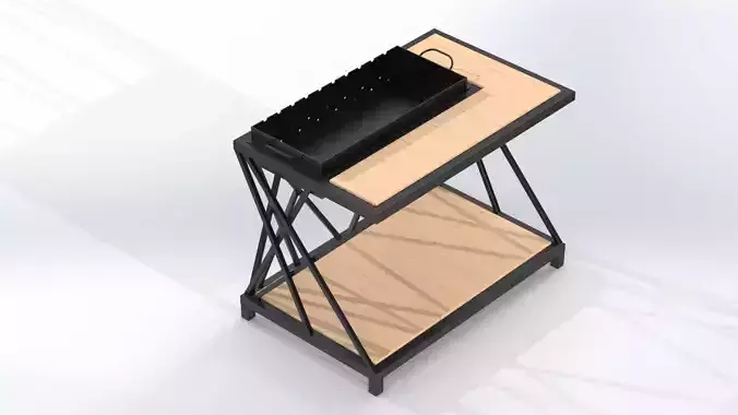 Barbecue with table