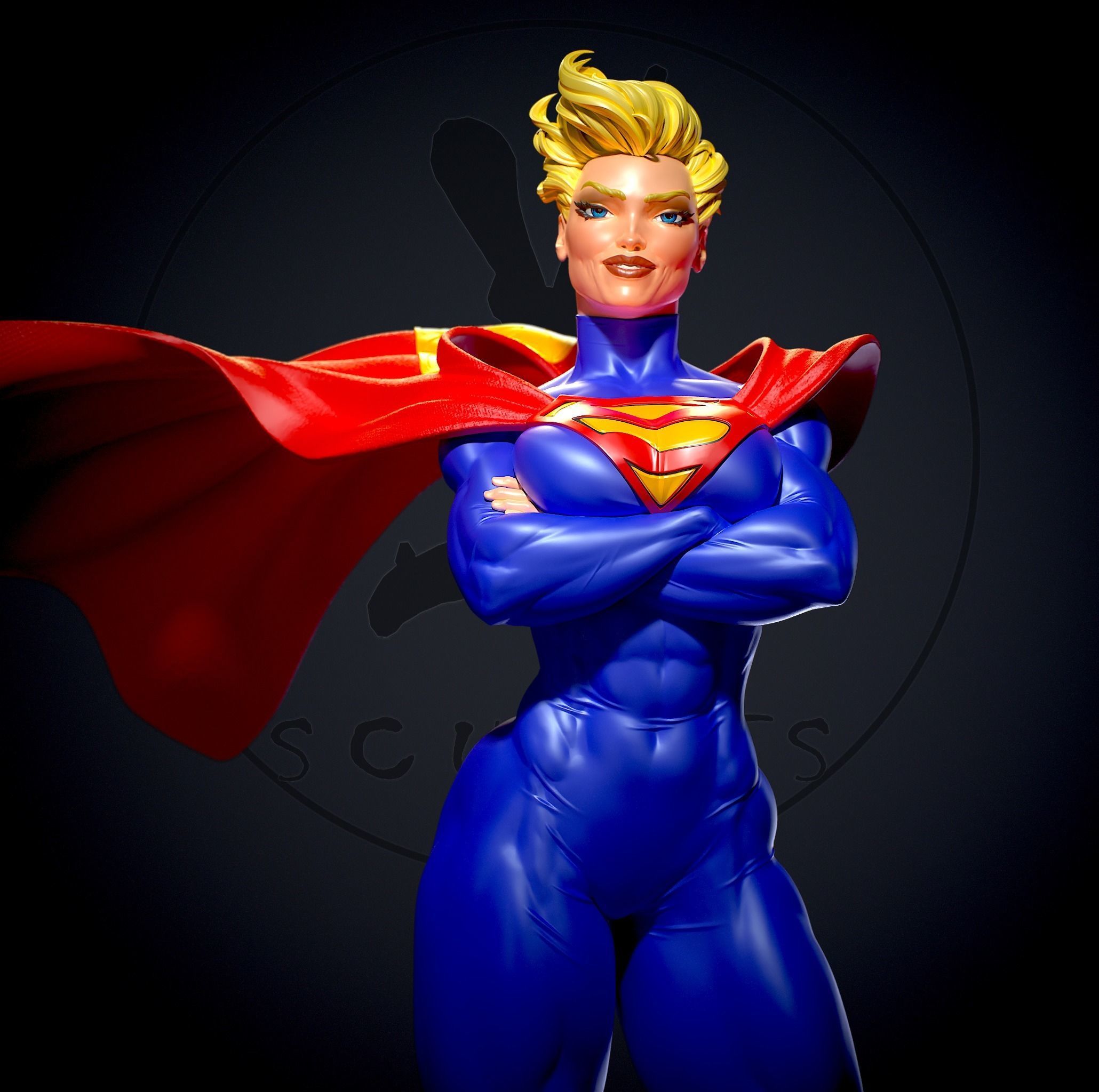 Elseworlds finest Supergirl with NSFW 3D model 3D printable | CGTrader