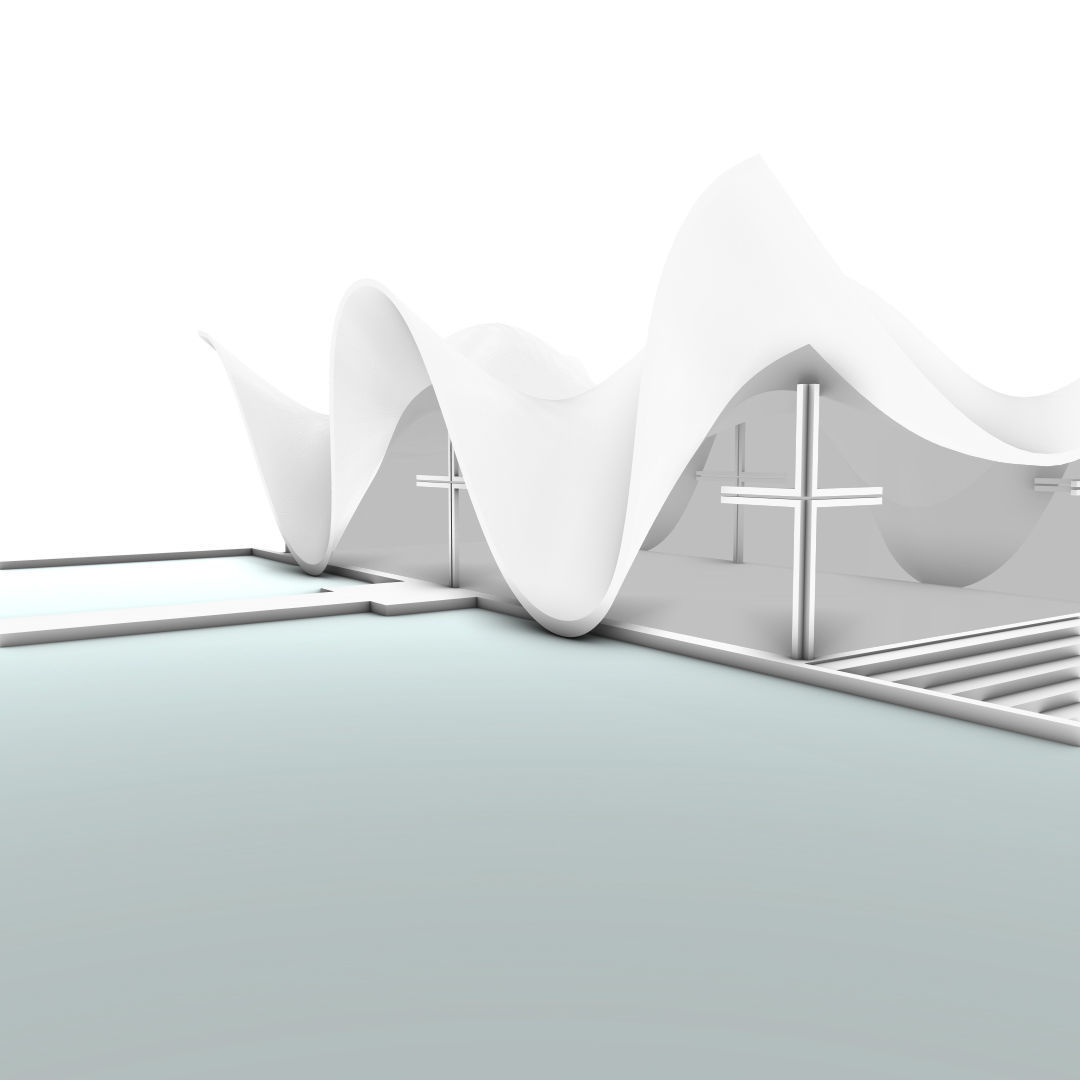 Bosjes Chapel  3d Architectural Model 3D model_5