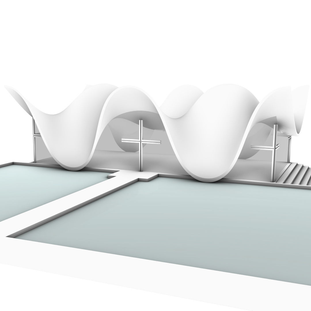 Bosjes Chapel  3d Architectural Model 3D model_4