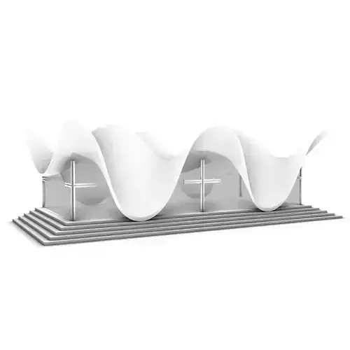 Bosjes Chapel  3d Architectural Model 3D model