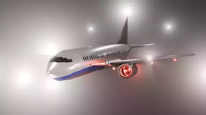 3d modeled airplane 3D model 3d modeled airplane 3D model