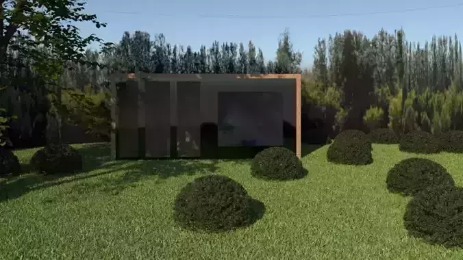 3D Modular House 3D model