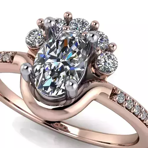 Simple Oval Vintage Classic Old Style Ring Jewelry