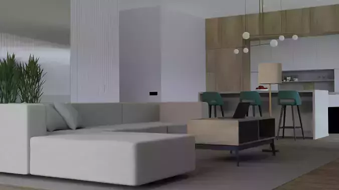 Design interior modern apartment