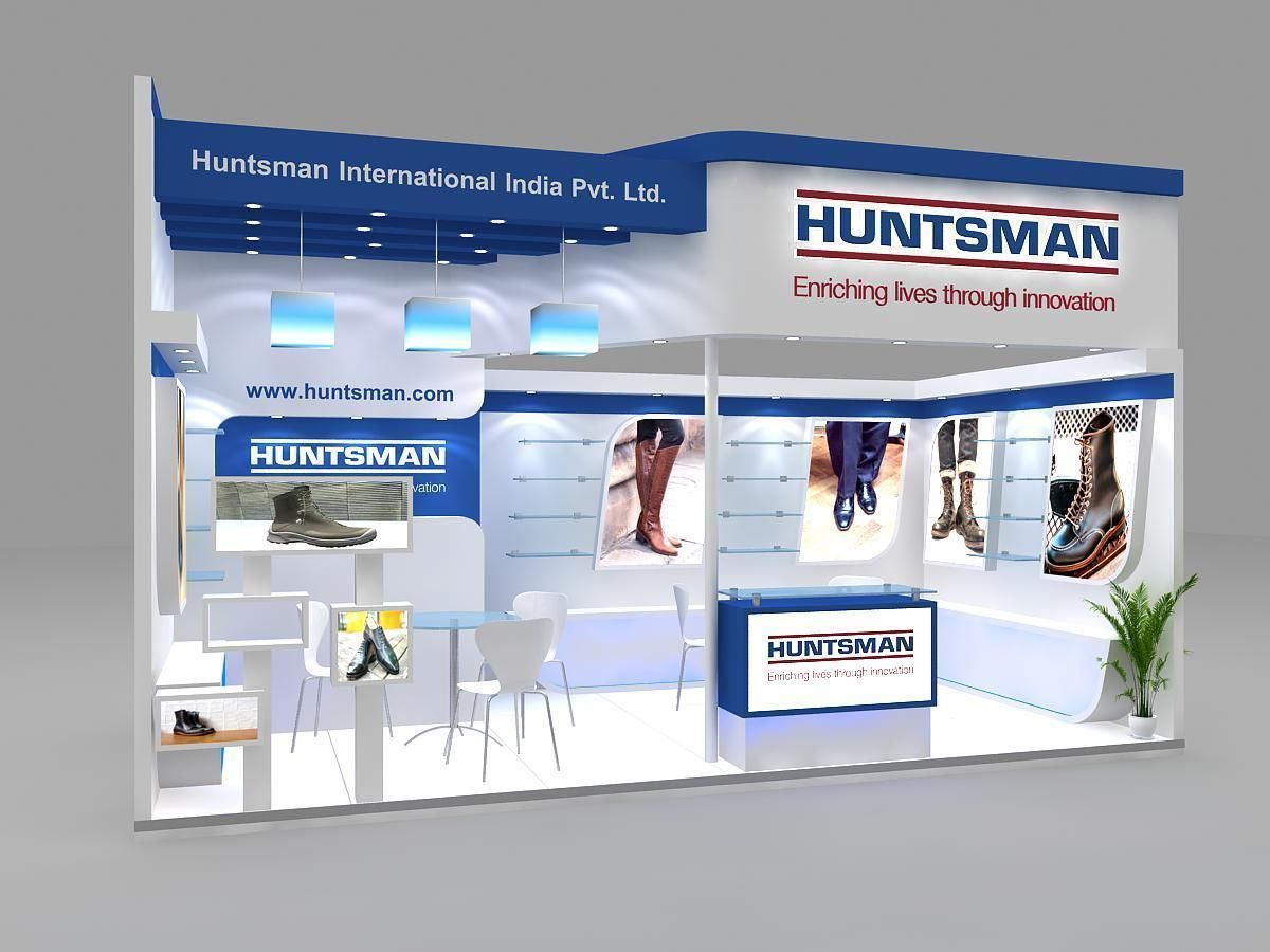 6 mtr x 3 mtr one side open exhibition stands 3D print model_2