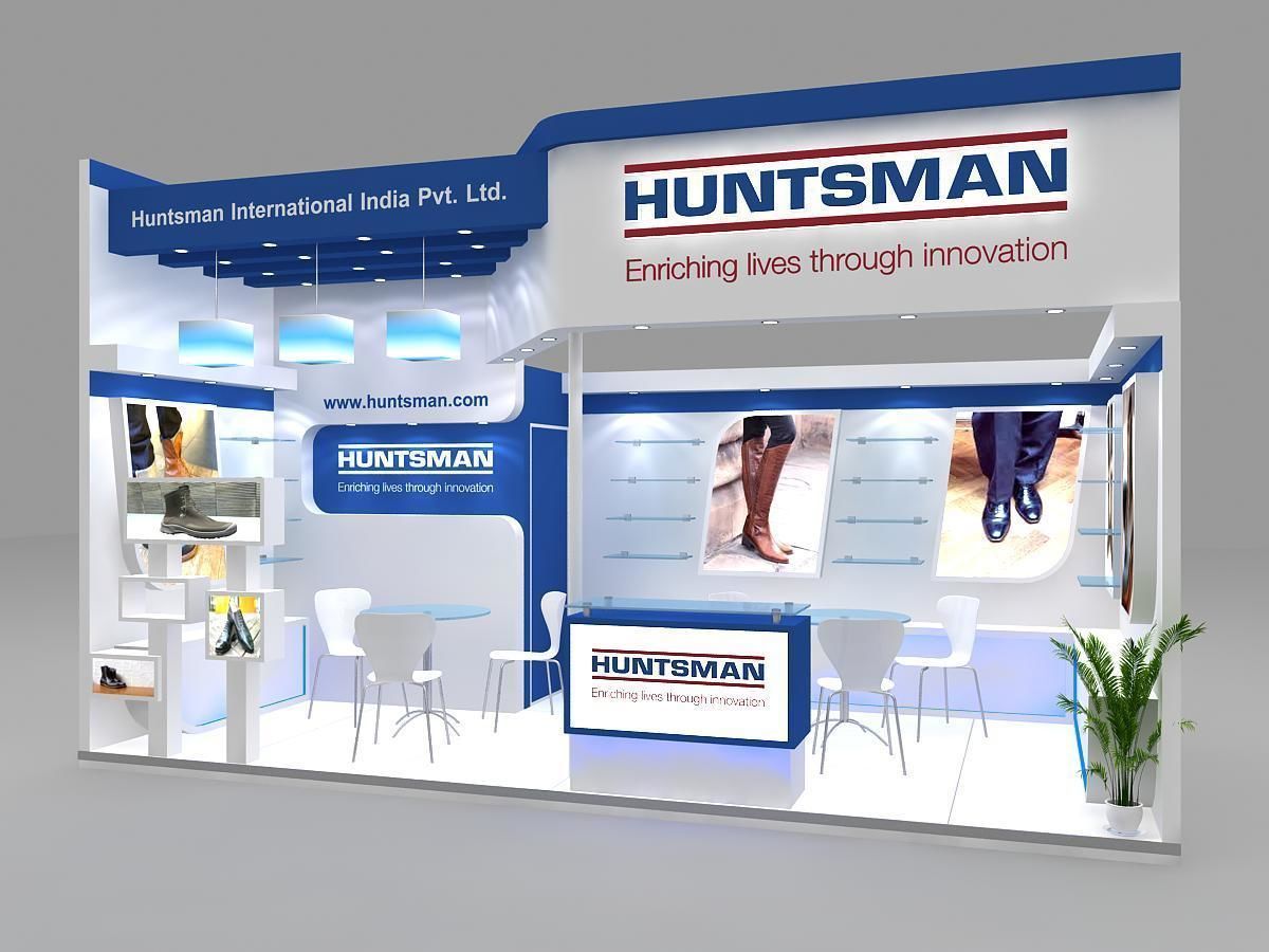 6 mtr x 3 mtr one side open exhibition stands 3D print model_1