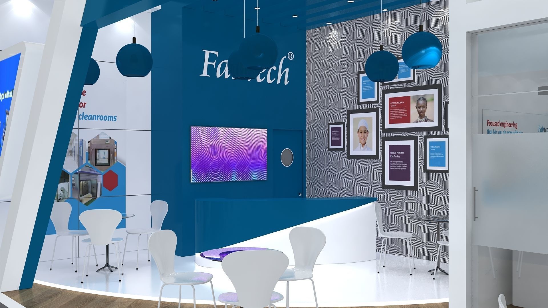 Exhibition Stand Stall Two Side Open 11X5 3D model_3