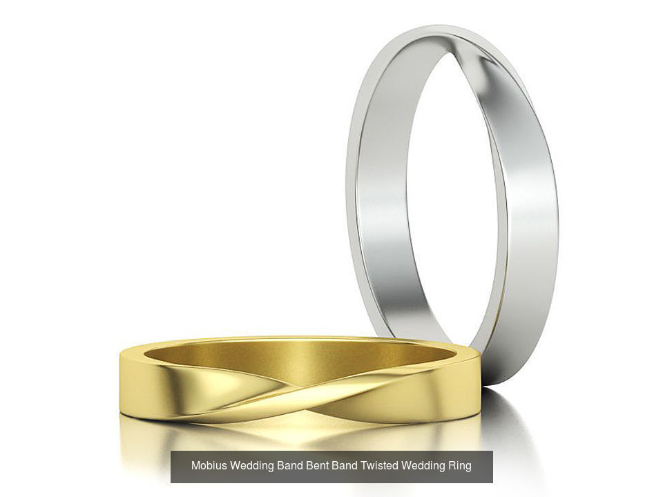 Mobius Twisted  Wedding Bands Collection 3 Rings  _7