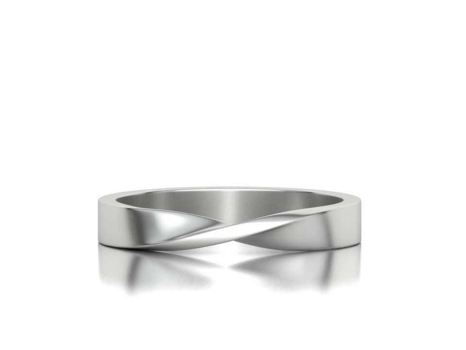 Mobius Twisted  Wedding Bands Collection 3 Rings  _22