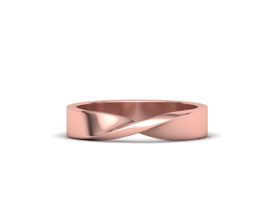 Mobius Twisted  Wedding Bands Collection 3 Rings  _30