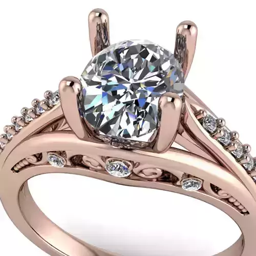 Vintage Simple Classic Art deco decorative Ring Jewelry