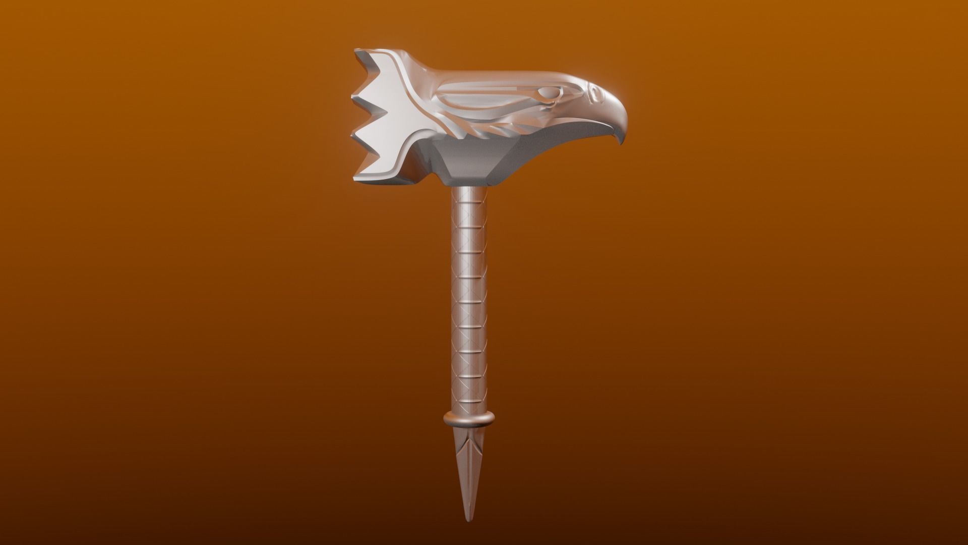 Destiny 2 Hammer of Sol 3D print model_1