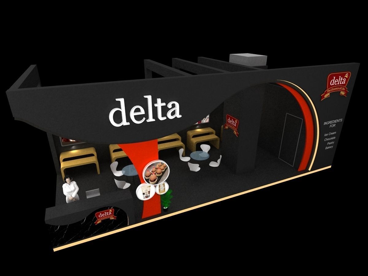 10 mtr x 4 mtr 2 side open Exhibition stands 3D print model_7