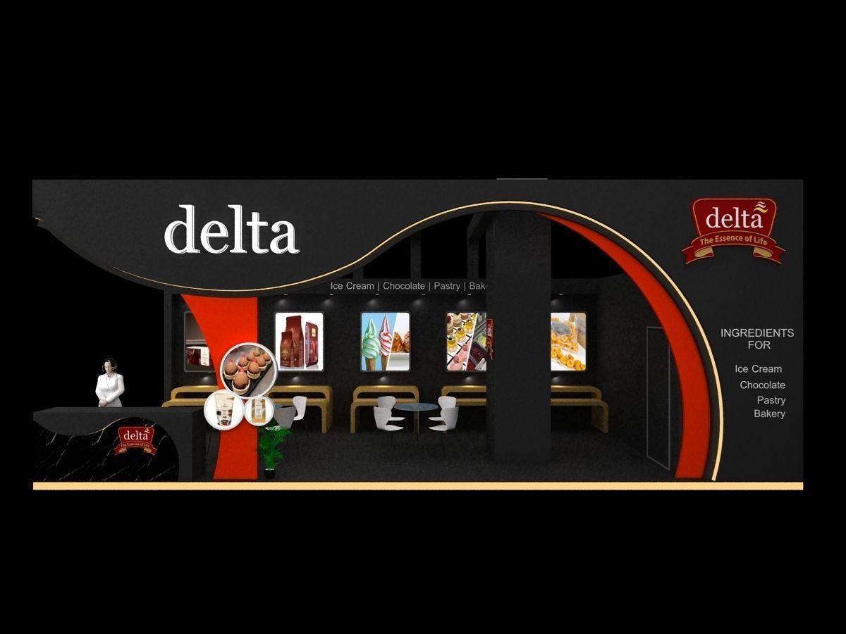 10 mtr x 4 mtr 2 side open Exhibition stands 3D print model_1