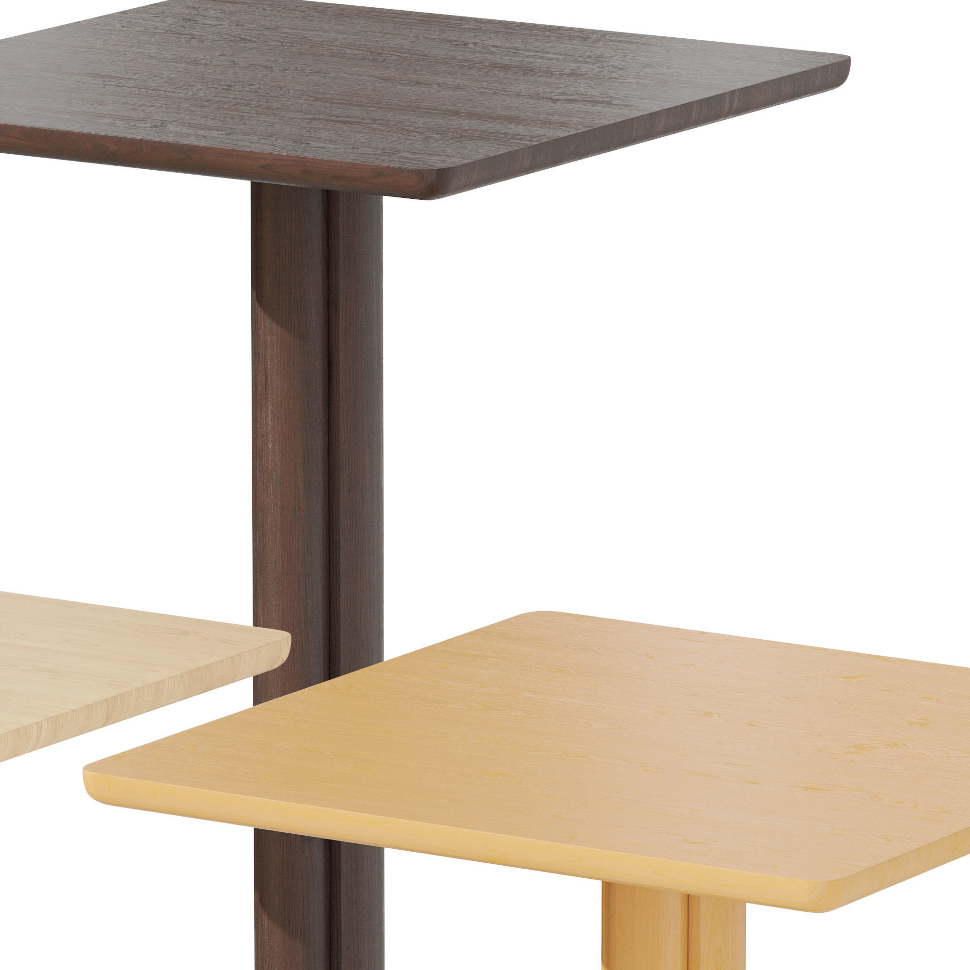 Sipa One Rectangle Wooden 3D model_1