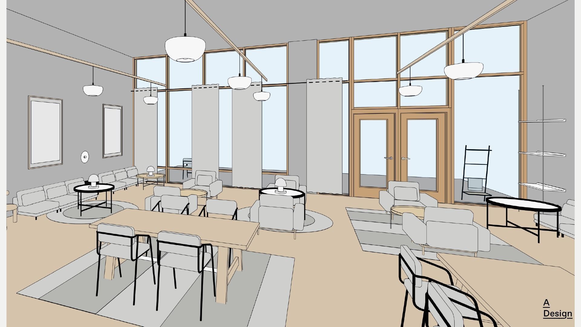 Bar - Revit model 3D model_8