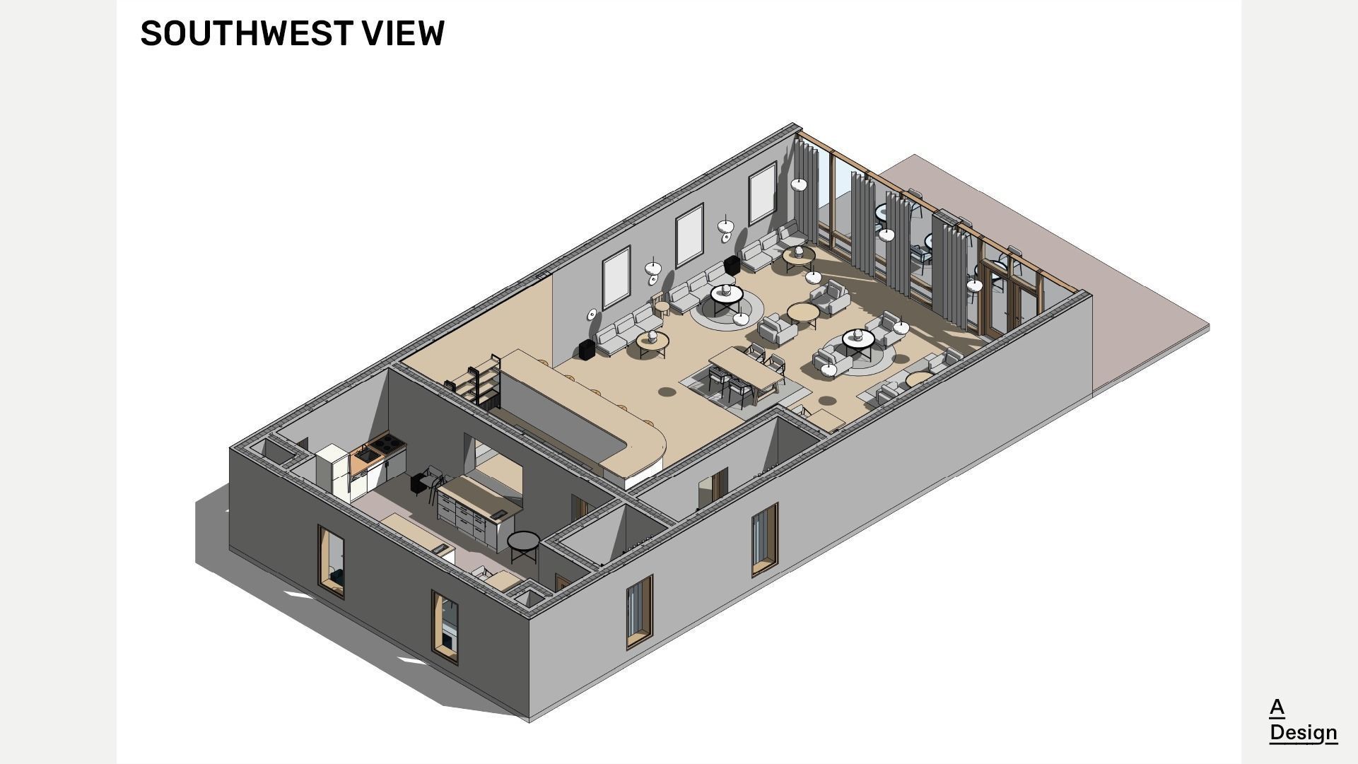 Bar - Revit model 3D model_3