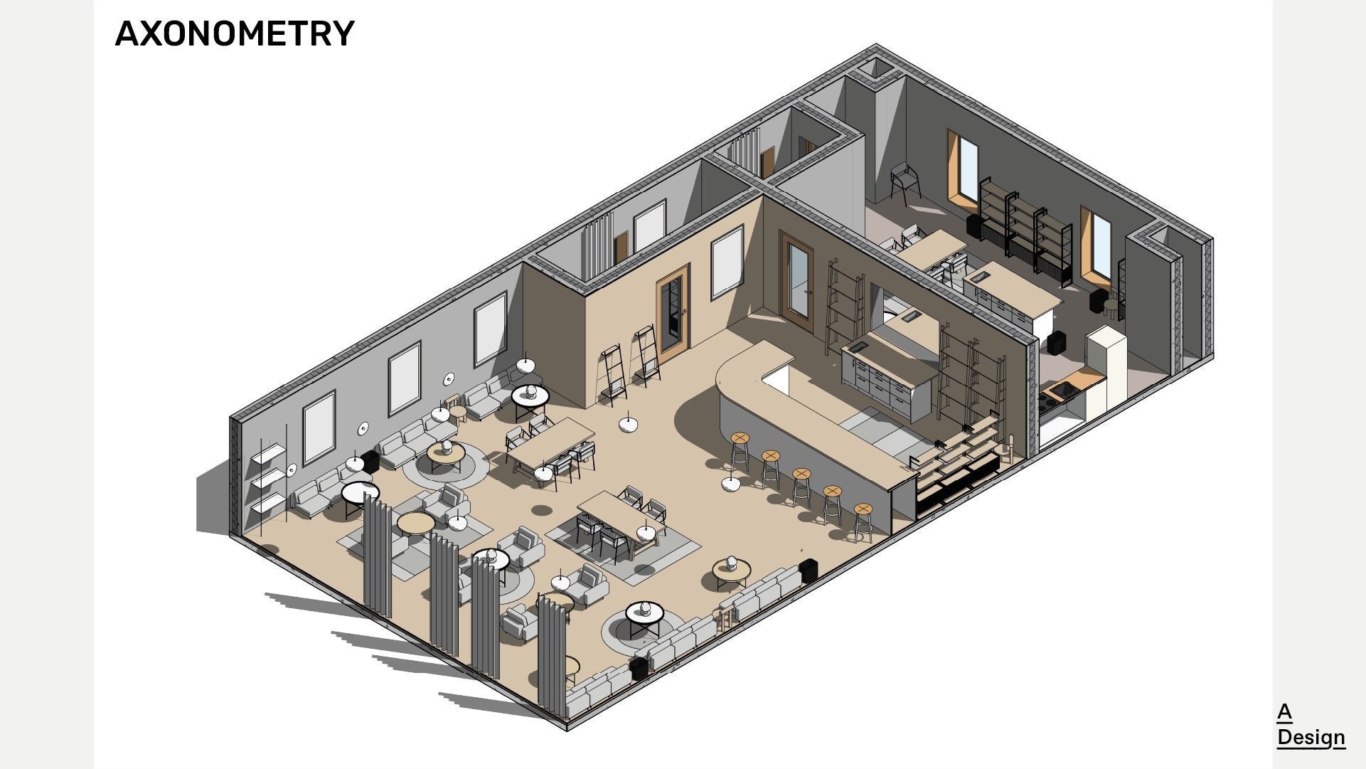 Bar - Revit model 3D model_4