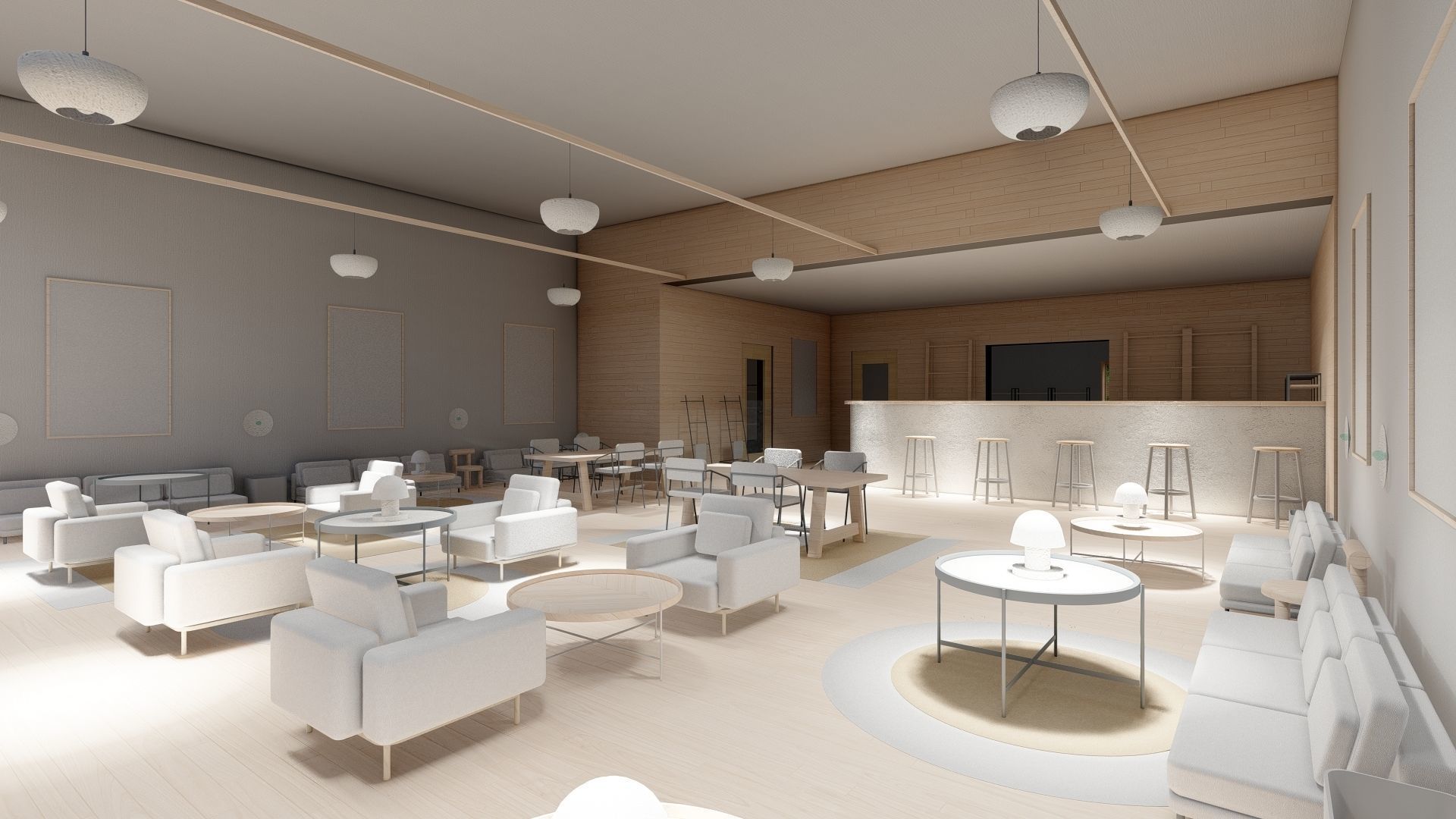 Bar - Revit model 3D model_13