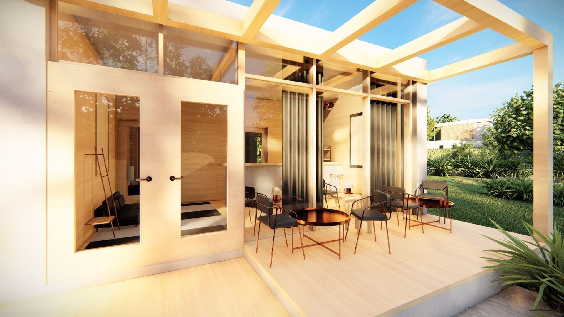 Small Bar - Revit model 3D model_1