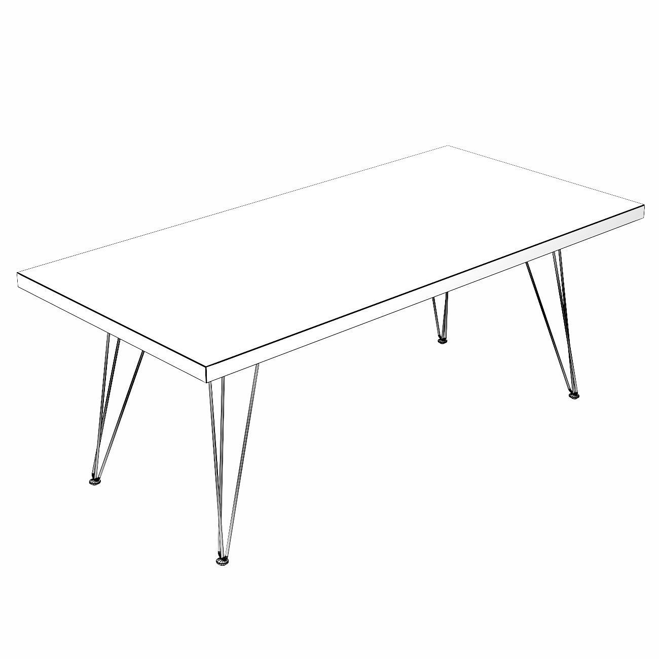 Dining set 14 3D model_6