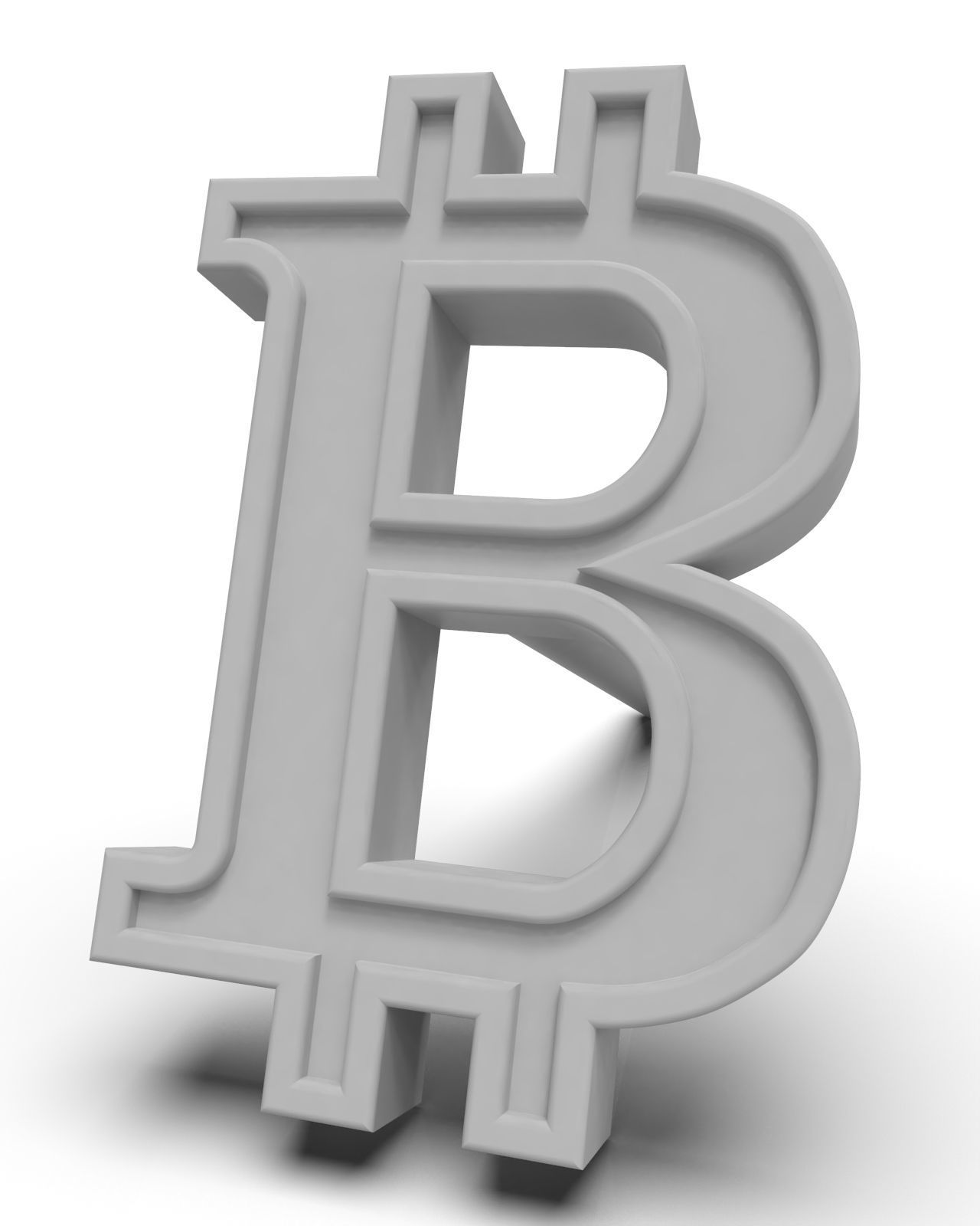 Bitcoin framed stud earring enamel ready 3D print model_13