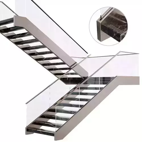 Modern luxury staircase 3 3D model