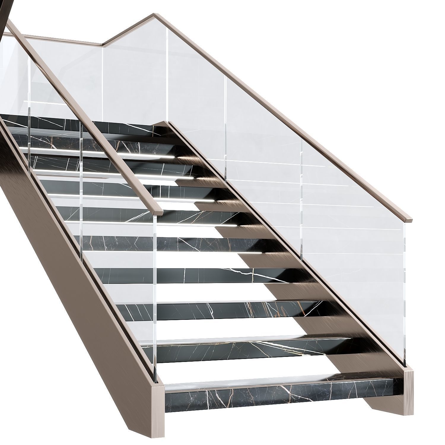 Modern luxury staircase 3 3D model_2