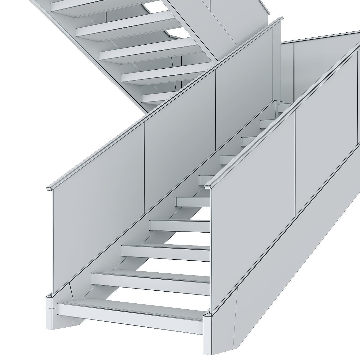 Modern luxury staircase 3 3D model_5