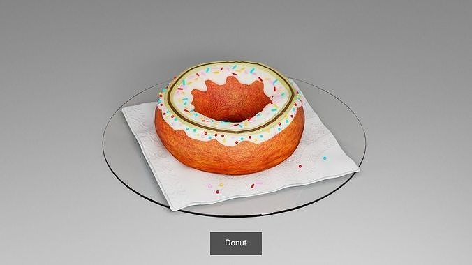 Donuts 3D Model Pack 3