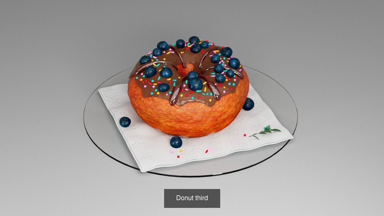 Donuts 3D Model Collection_1