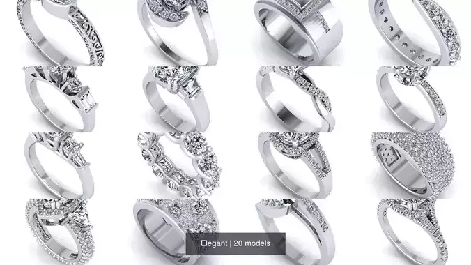 Elegant 3D Model Collection