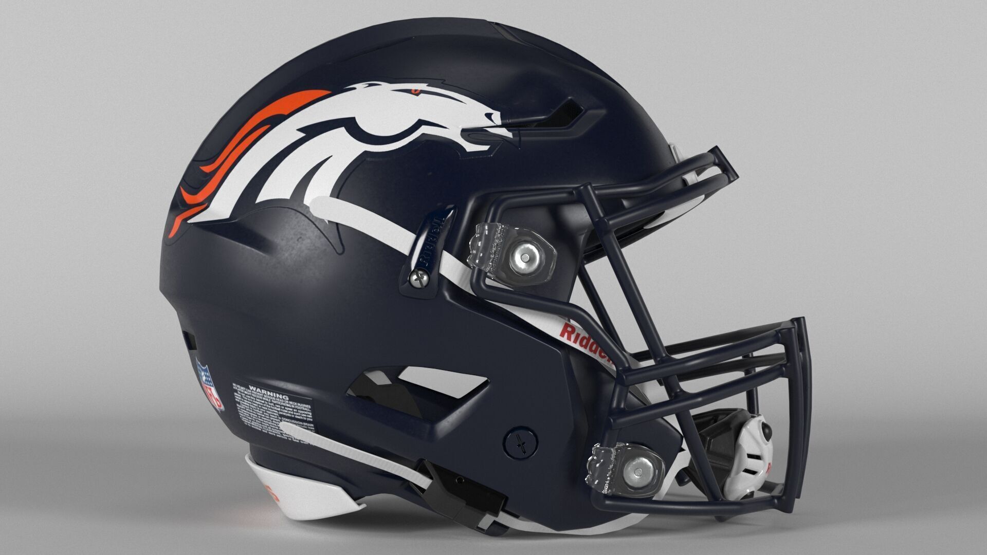 DENVER BRONCOS Helmet Football AFC WEST PBR updated 2025 3D model_3