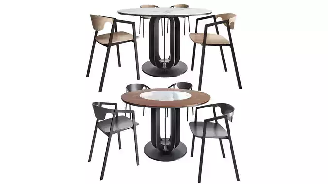 Charme dining table and S A C Dining Chair