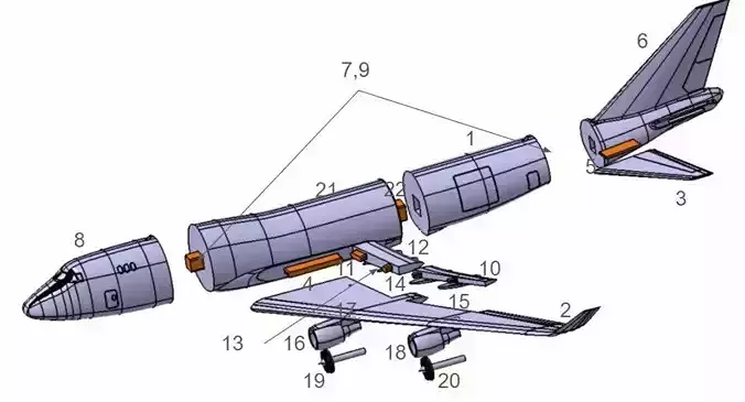 Boeing 747 400F For Assembly 2200 mm wingspan 3D print model