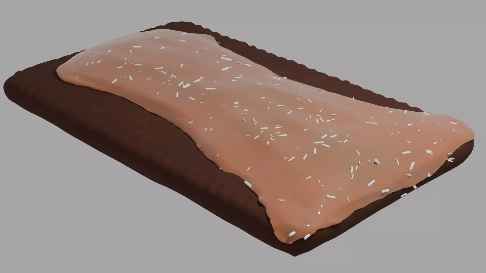 Chocolate Frosted Pop Tart Free 3D model_0