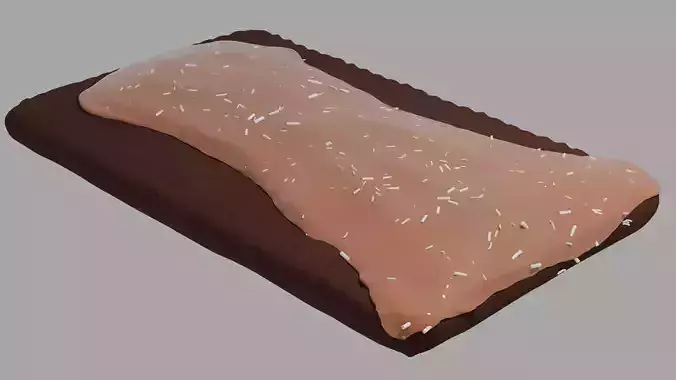 Chocolate Frosted Pop Tart Free 3D model