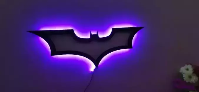 Batman Big Logo 1 Meter with RGB 3D print model