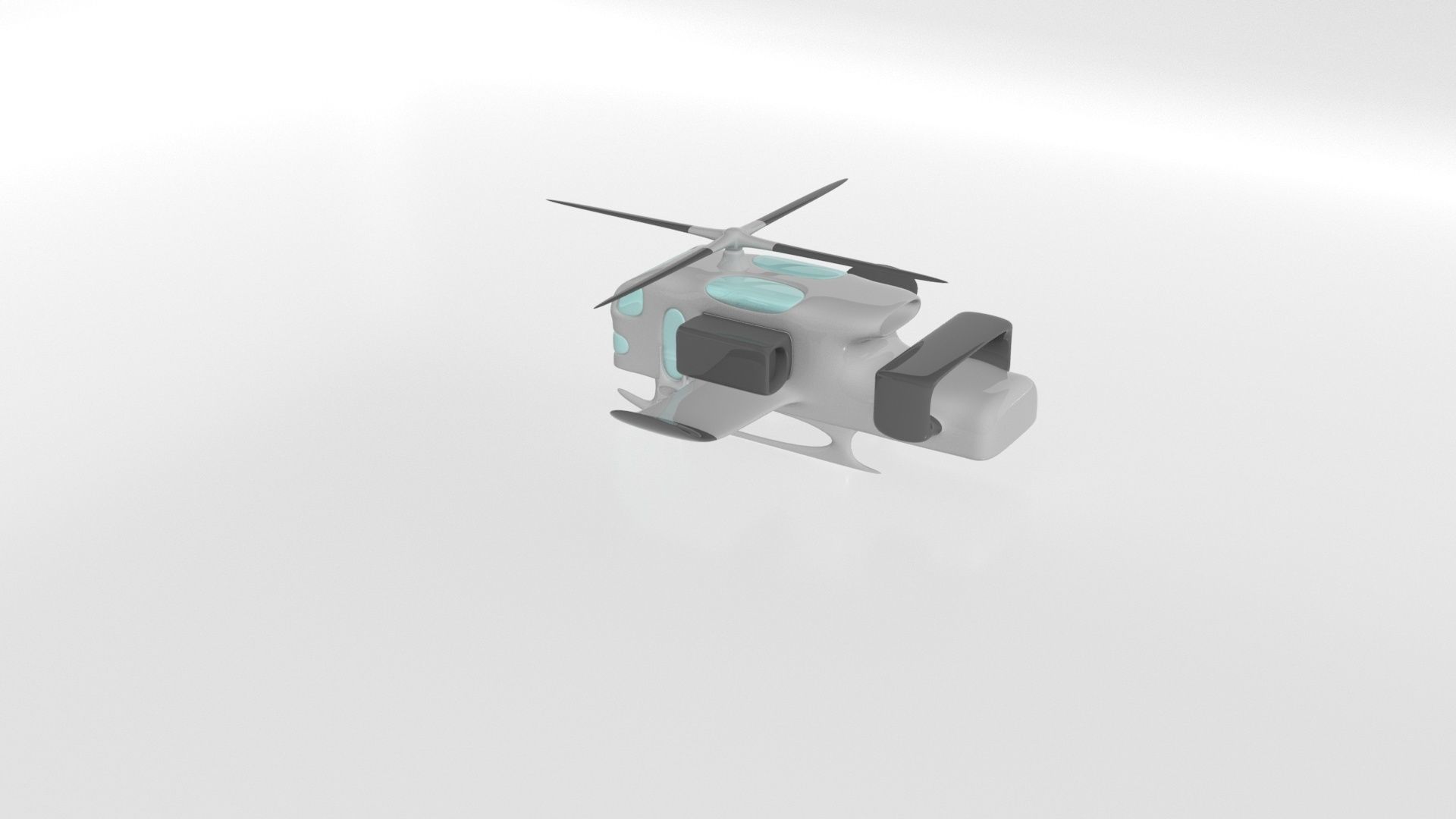 3 helicopters 3D model_5
