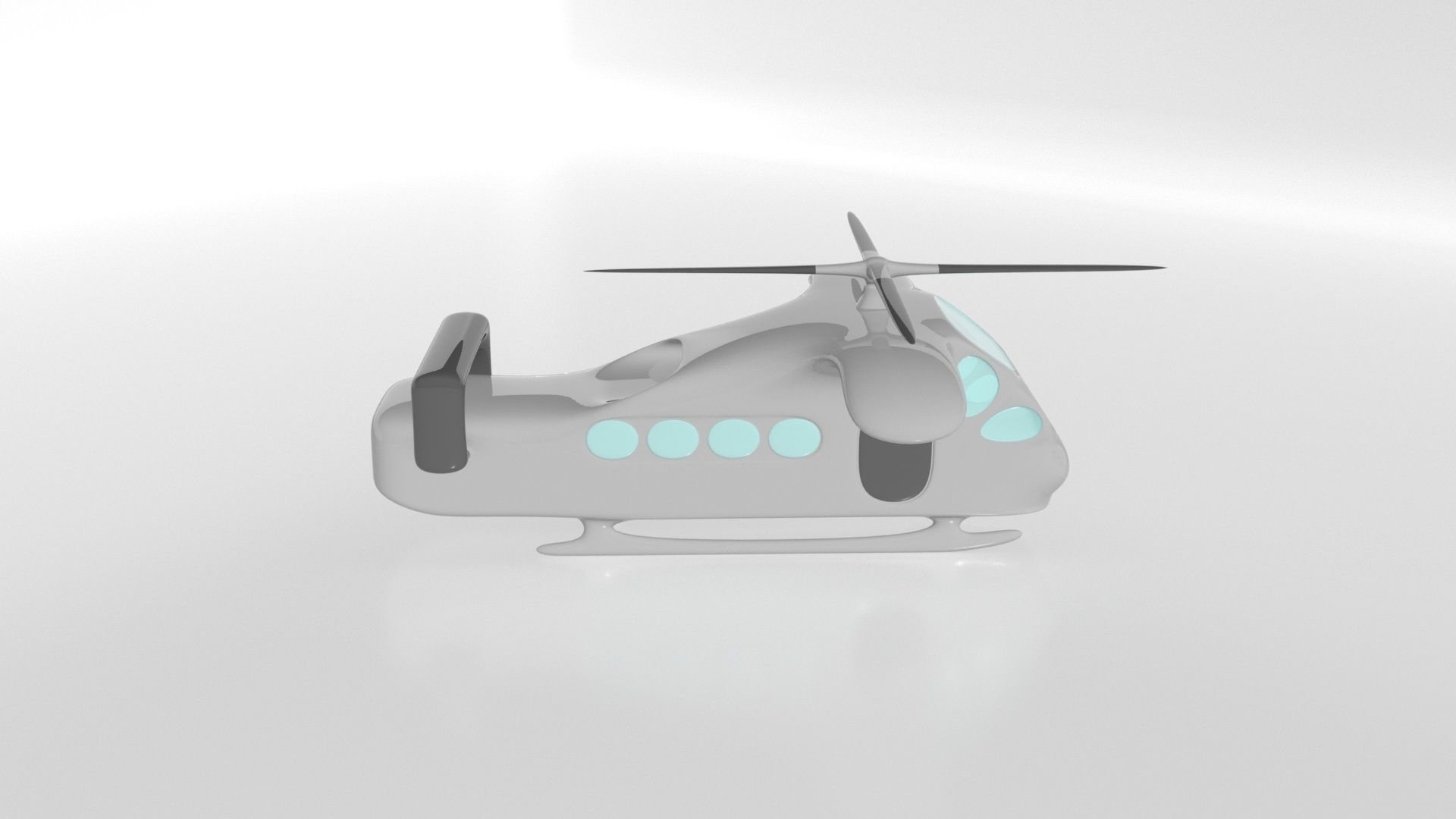 3 helicopters 3D model_6