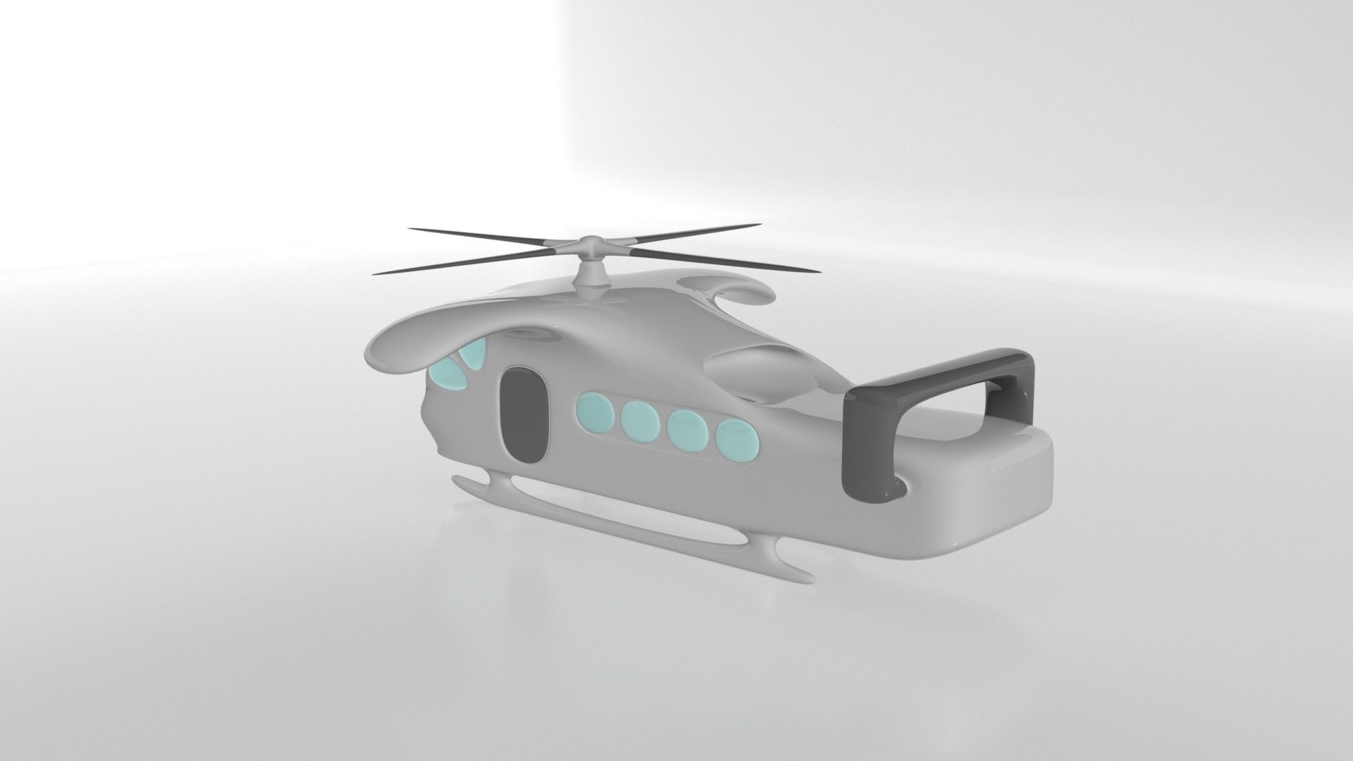 3 helicopters 3D model_7