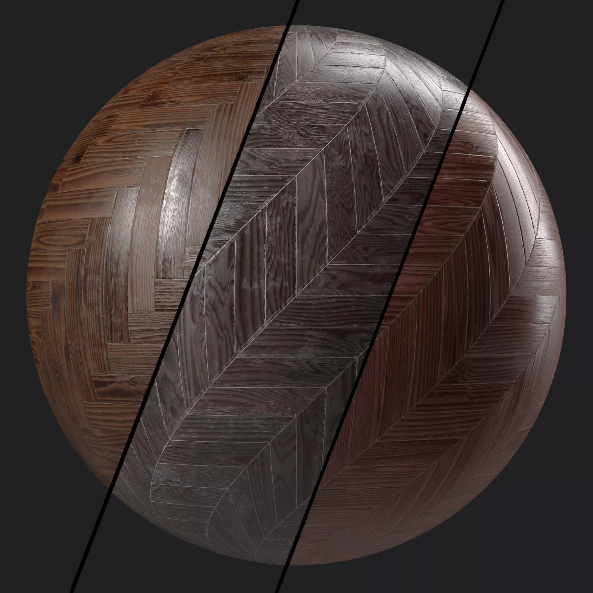 Parquet Materials 40- Parquet By Old Wood - Seamless PBR 4k Texture